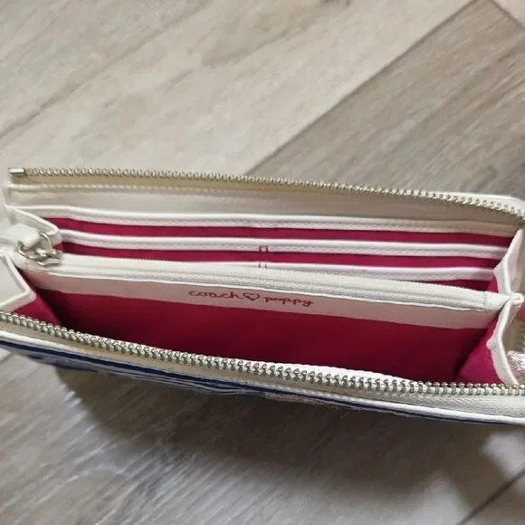Coach Poppy Nautical Stripe Tote and Matching Wallet - Picture 16 of 16